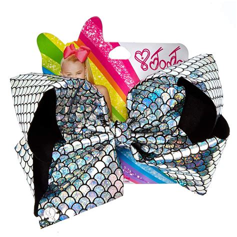 Jojo Siwa Silver Holographic Mermaid Signature Hair Bow Claires Us