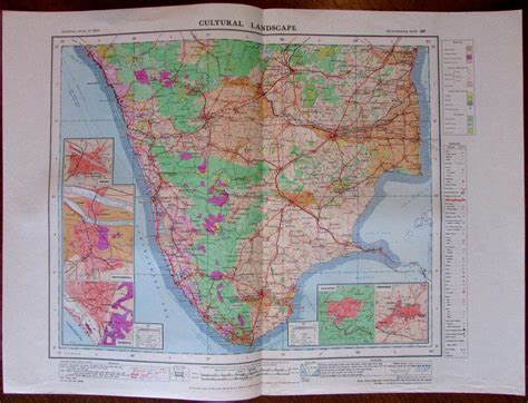 Buy Trivandrum Southern India c.1979 huge National Atlas of India ...