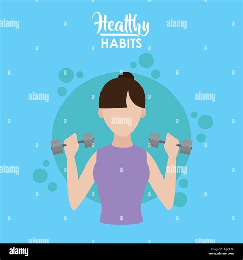 Healthy Habits Woman Stock Vector Image And Art Alamy