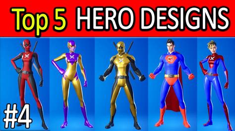 5 BEST CUSTOMIZE YOUR SUPERHERO DESIGN COMBOS In Fortnite Chapter 2