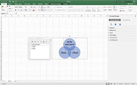 Add Data To Venn Diagram Excel Venn Diagram In Excel