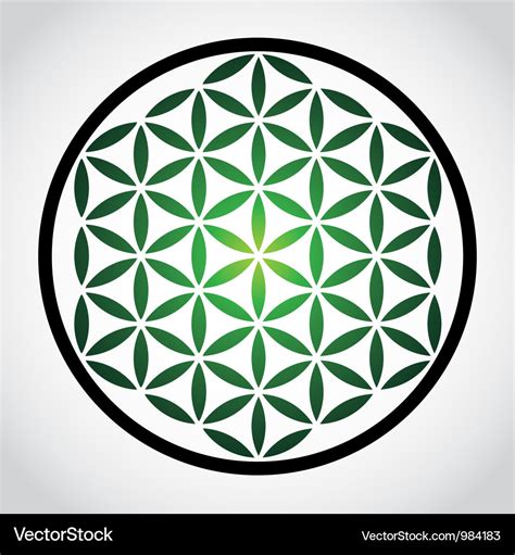 Flower Of Life Royalty Free Vector Image Vectorstock