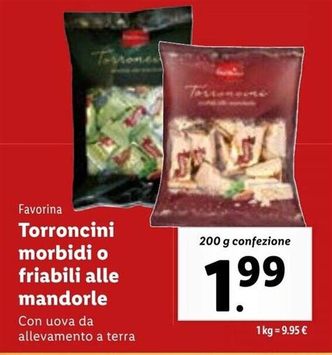 Favorina Torroncini Morbidi O Friabili Alle Mandorle 200 G Confezione