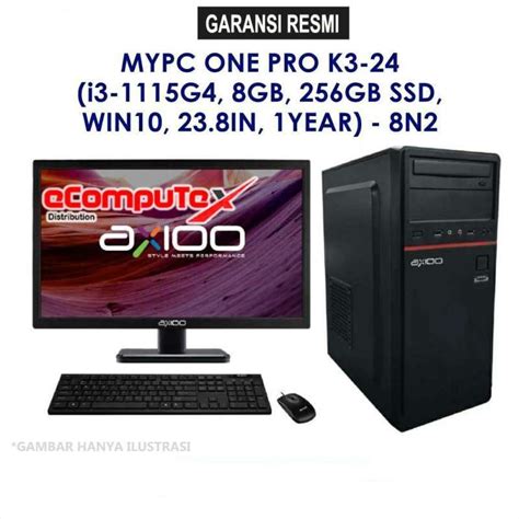 Jual Pc Aio Axioo Mypc One Pro K3 24 8n2 5 K3 8n2 24 I3 1115g4 Ram