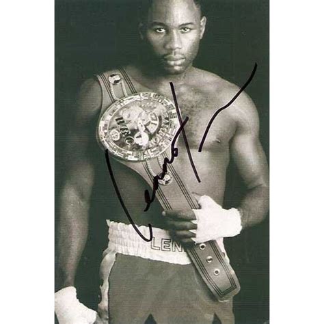 LENNOX LEWIS signed Boxing Champ 4x6 Photo! 22719