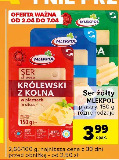 Ser żółty gouda plastry cena promocje opinie sklep Blix pl