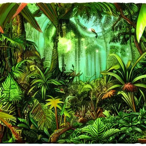 A Jungle From Another Dimension Stable Diffusion