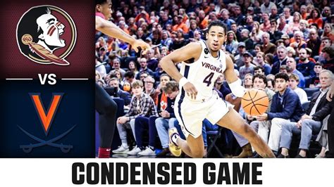 Florida State Vs Virginia Condensed Game 2022 23 ACC Mens