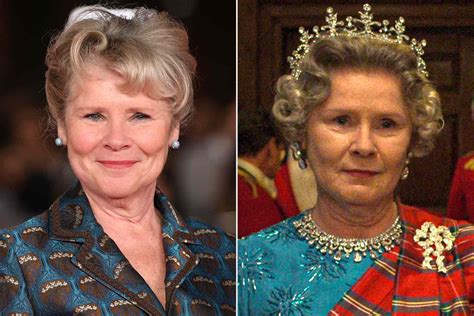imelda staunton  playing queen elizabeth   crown  death