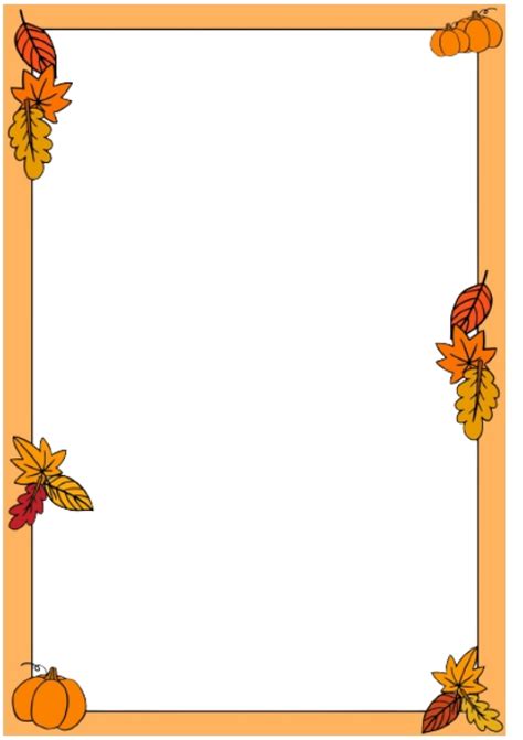 fall leave border template | PosterMyWall