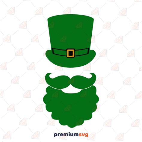 Leprechaun Hat Beard And Pipe Svg File Atelier Yuwa Ciao Jp