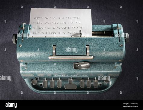 A Perkins Brailler braille typewriter Stock Photo - Alamy