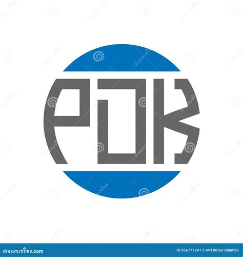 PDK Letter Logo Design on White Background. PDK Creative Initials Circle Logo Concept Stock ...