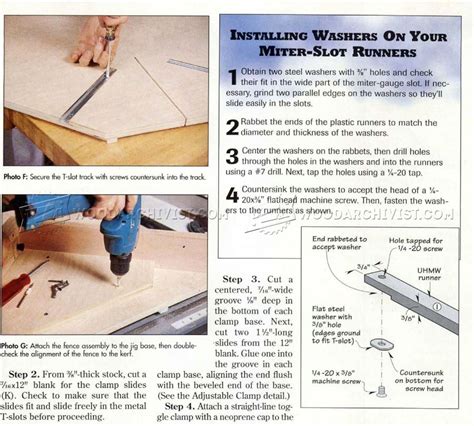 Table Saw Miter Jig Plans • WoodArchivist