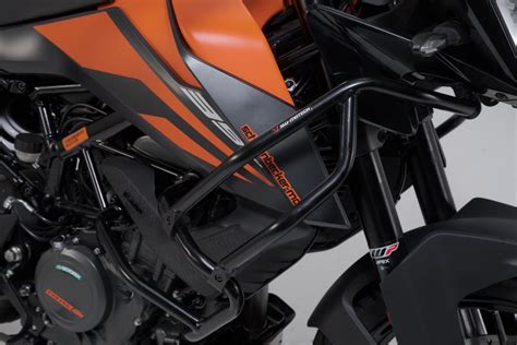 Defensas Superiores SW Motech En Negro Para Defensas Originales De KTM