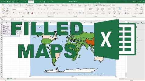 Geography Data Types And Filled Maps In Excel Youtube