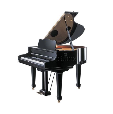 Grand Piano. Luxurious polished Grand Piano isolated on white ...