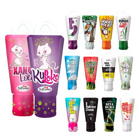 Gel Brasileirinho Hot Flowers Xana Loka Kuloko Excitantes e Afrodisíaco SexyShop Shopee Brasil