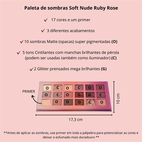 Paleta Sombras Ruby Rose Soft Nude Feels 17 Cores C Primer MercadoLivre