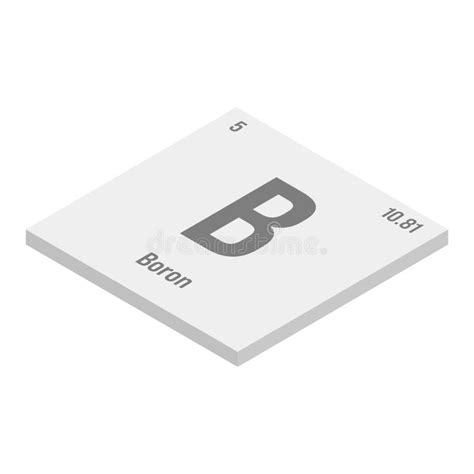 Boron B Periodic Table Element Stock Illustration Illustration Of