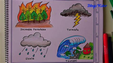 Dibujando Los DESASTRES NATURALES Drawing Natural Disasters YouTube