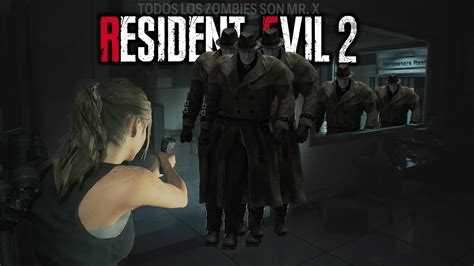 Resident Evil 2 Remake Pero Todos Los Zombies Son Mr X 😱 Parte Final 💥 Youtube