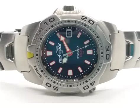 Reloj Timex Indiglo Reef Gear 200m Impecable Nautica Casio Cuotas Sin Interés