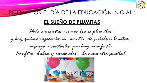 Poesía por el dia de la Educación Inicial El sueño de Plumitas