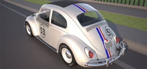 Vw Beetle Herbie D Model Cgtrader