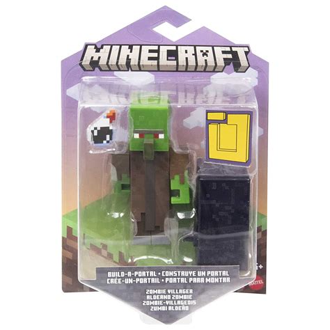 Minecraft Zombie Villager Build A Portal Series 3 Figure Minecraft Merch