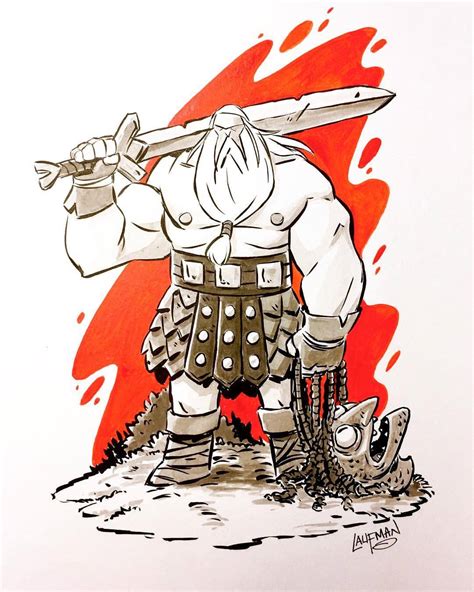 Derek Laufman Inktober Day 14 Head Lopper One Of My Favourite