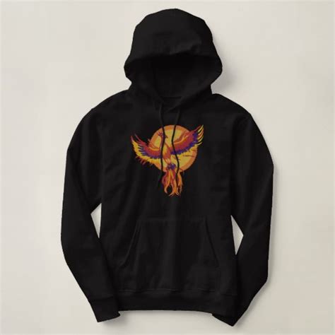 Phoenix Rising Embroidered Hoodie Uk