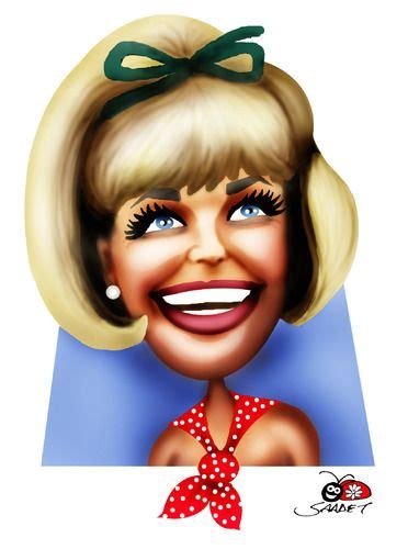 Doris Day Caricature Funny Caricatures Celebrity Caricatures