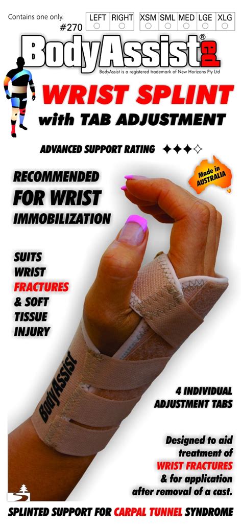 Elastic Wrist Splint With Tab Adjustment Allcare Warehouse