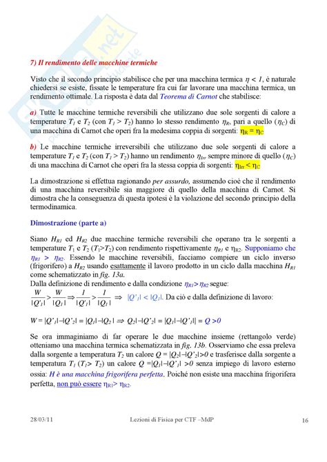 Macchine Termiche Appunti Di Fisica Generale