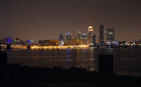 Louisville Kentucky Skyline at Night Photograph by Mike Stanfield - Pixels