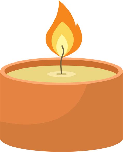 Colored Candle Clipart Design Illustration 9399041 PNG