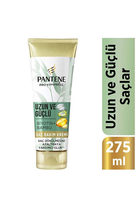 Pantene Pro V Miracles Biyotin Bambu Uzun Ve G L Sa Bak M Kremi