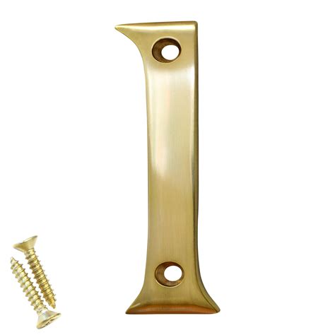 RCH Hardware NO BR2270 75 Brass House Number 3 Inch Polished Brass