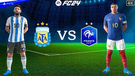 Ea Sports Fc Argentina Vs France Messi Vs Mbappe Ps K