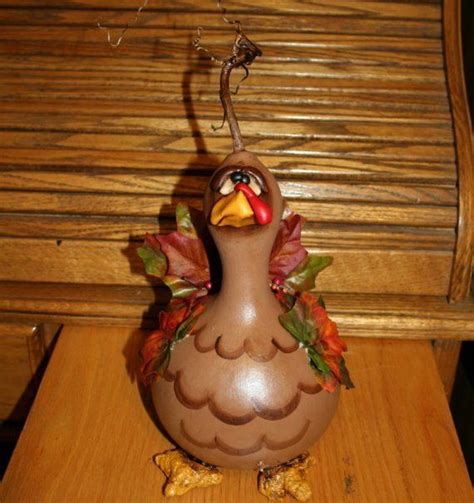 Etsy Transaction Primitive Turkey Gourd Thanksgiving Fall Gourds