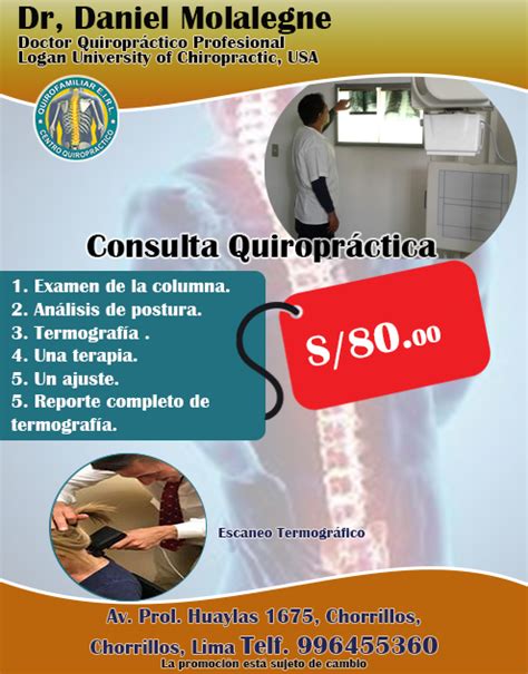 PromocionAgosto Promoción Quiropráctica a S 80 Citas al 996455360