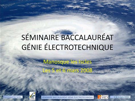 SÉMINAIRE BACCALAURÉAT GÉNIE ÉLECTROTECHNIQUE ppt télécharger