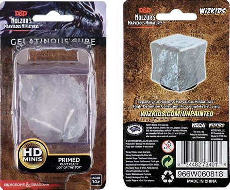 Dandd Nolzurs Marvelous Miniatures Gelatinous Cube Toys