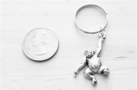 Monkey Keychain Monkey Gift Idea Monkey Gift Monkey Key - Etsy