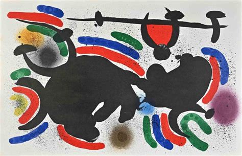 Joan Miró Lithographe I Plate IV Lithograph 1972 for sale at Pamono