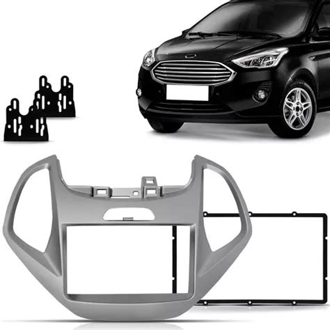 Moldura Painel Din Ford Ka Prata