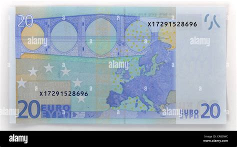 20 Euro Banknote Back Stock Photo Alamy