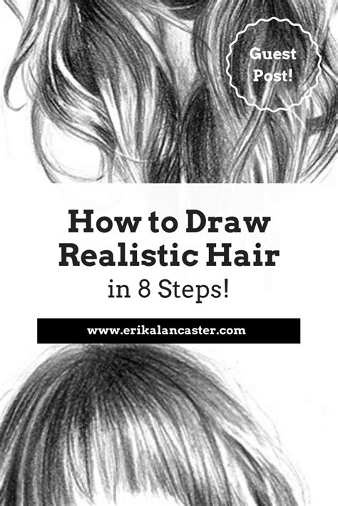 How To Draw Realistic Hair In 8 Steps Realistic Drawings Realistic Hair Drawing Beginner