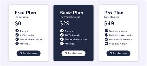 Pricing Card Mark Figma Community